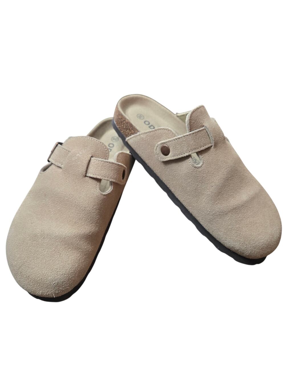 ODOLY brand beige suede clogs potato shoes size 38 (8)